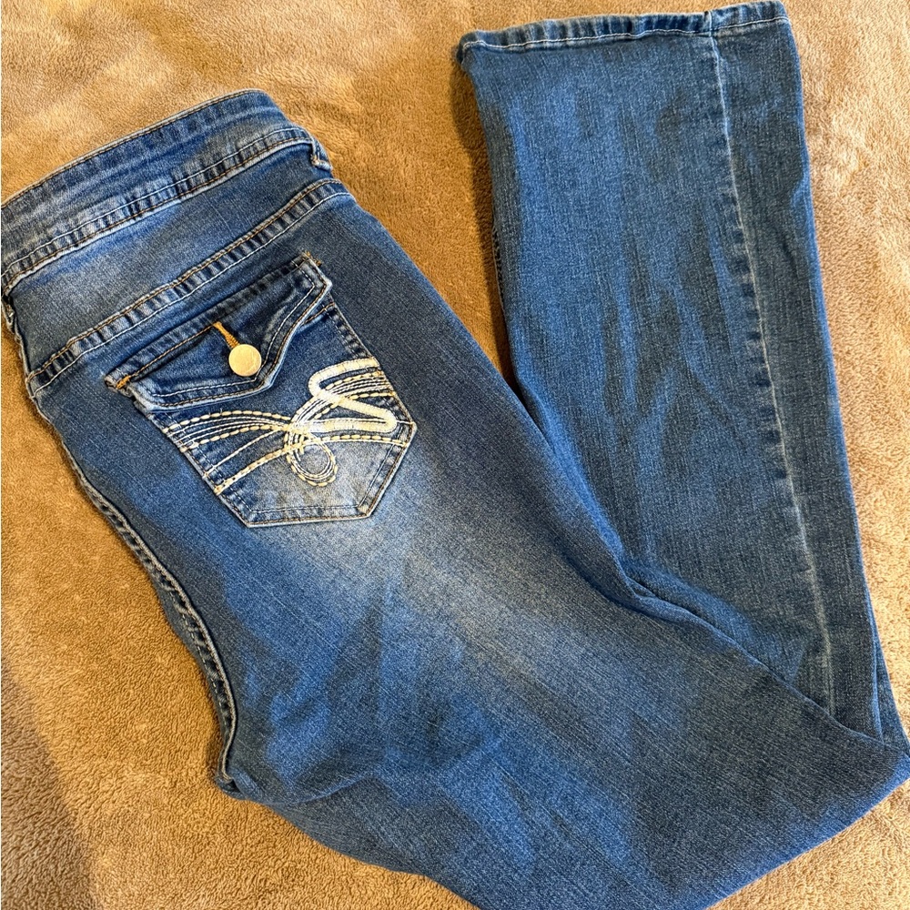 SHEIN Classic Blue Boot Cut Jeans